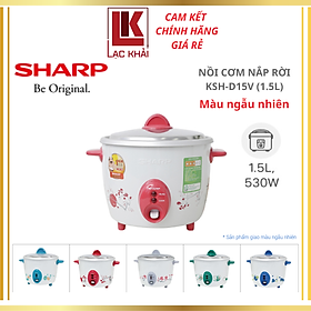 Mua Nồi cơm nắp rời Sharp 1.5 lít KSH-D15V  Công suất 530W  Giao màu ngẫu nhiên - Hàng chính hãng