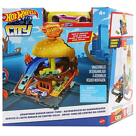 Đồ Chơi Mô Hình Cửa Hàng Burger Hot Wheels City - HDR26/HDR24
