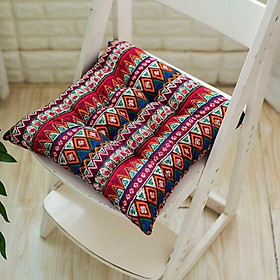 Đệm Ngồi Bệt Vải Canvas Kích Thước 40cm x 40cm 20 mẫu đa dạng, đệm lót ghế Vuông tròn