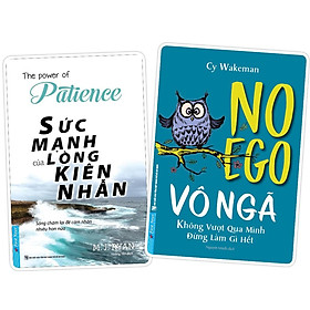 Hình ảnh Sách - Combo Sức mạnh lòng kiên nhẫn + No Ego Vô ngã - FirstNews