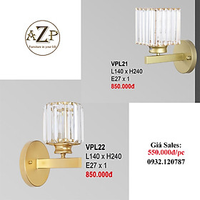 AZP - ĐÈN ỐP VÁCH / ĐÈN TRANG TRÍ / ĐÈN TREO TƯỜNG PHÒNG KHÁCH, PHÒNG NGỦ, NHÀ HÀNG, KHÁCH SẠN AZP-VPL21 / VPL22 phong cách đương đại, hàng nhập khẩu AZP