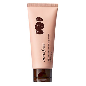 Mặt Nạ Rửa Đất Sét Tái Tạo Da Từ Đá Núi Lửa Đảo Jeju Innisfree Volcanic Color Clay Mask (Pink) (70ml)