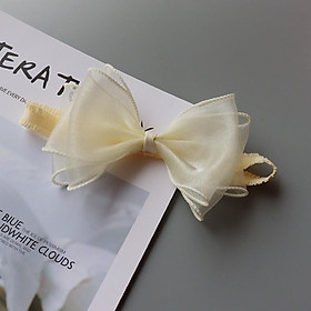 Turban cài tóc vải voan lụa cao cấp Hàn Quốc phong cách công chúa cho bé
