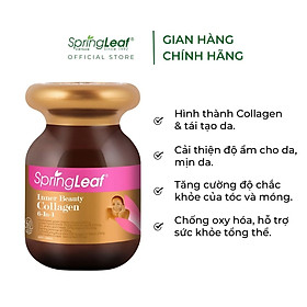 Viên uống Collagen 6 in 1 SpringLeaf làm đẹp da, sáng da, mờ vết thâm, chắc khỏe tóc, chống oxy hóa 60/90/180 viên
