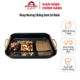 Khay Nướng Chống Dính Có Rãnh UBL KC0101