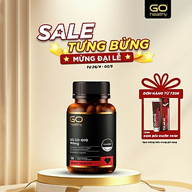 GO CO Q10 160MG 30 VIÊN - Viên uống bổ tim nhập khẩu chính hãng GO Healthy New Zealand
