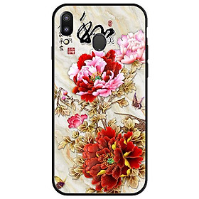 Ốp lưng dành cho điện thoại Samsung Galaxy M20 - Mẫu Đơn Đỏ Hồng