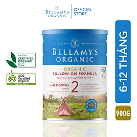 Sữa bột hữu cơ Bellamy’s Organic công thức Số 2 - Follow-on Formula 900g