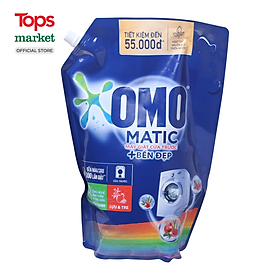Nước Giặt Omo Matic Bền Đẹp Cửa Trước Túi 2.9Kg