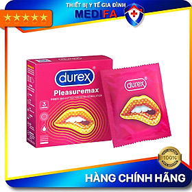 Bao cao su Durex Pleasuremax Hộp 3 Bao