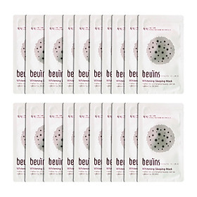 Combo 20 Gói Mặt Nạ Ngủ Dưỡng Trắng Da Beuins Whitening Sleeping Mask
