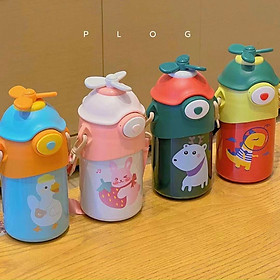 Bình giữ nhiệt cao cấp mẫu chong chóng 520ml giao màu ngẫu nhiên