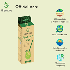 Mua Ống hút cỏ bàng khô Green Joy - Hộp 100 ống