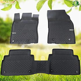 Thảm lót sàn ô tô nhựa TPE Silicon Nissan X-TRAIL 2014+ Black Nhãn hiệu Macsim