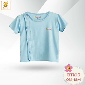 Áo sơ sinh cài lệch tay ngắn vải visco siêu mềm mại cho bé