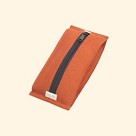 Hộp đựng bút cotton tráng sáp màu trơn Đậm