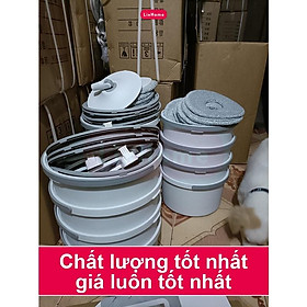 Mua Chổi lau nhà thông minh xoay vắt 360 tách nước bẩn và nước sạch  Cây lau nhà kèm thùng cán inox tặng kèm 2 bông lau