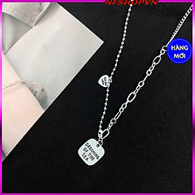 Dây chuyền nữ, mặt vuông niche,với phong cách phóng khoáng, DMA004