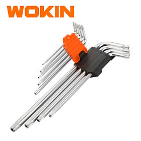 Bộ lục giác dài đầu sao 9 chi tiết WOKIN 207909