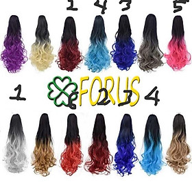 Tóc giả kẹp ngoặm omber cao cấp- hình thật