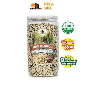 Hạt Quinoa (Diêm Mạch) mix 3 loại Smile Nuts hộp 600g - Mixed Quinoa Seed Smile Nuts 600g