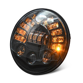 Led DRL Halo Headlight Aluminum 7-inch Matrix Gradient Color For Wrangler Headlight