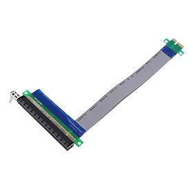 PCI-E Express 1X to 16X Male to Female Riser Card Extender Cable Ribbon