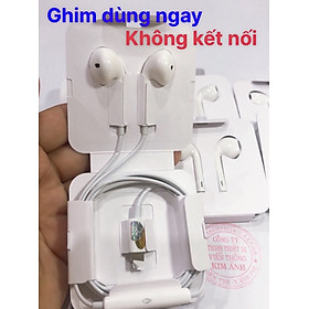 Tai nghe chân cắm L IC tốt có mic đàm thoại ghim vào là phát nhạc không cần kết nối, dùng cho 7/ 8/ X/ XR/ XSM