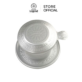 Mua Phin Nhôm Trung Nguyên Legend - Hoa văn Trống Đồng in nổi (Bạc)