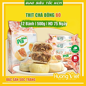 Bánh pía thịt chà bông bò Tân Huê Viên 500G, bánh pía mini sóc trăng TÚI