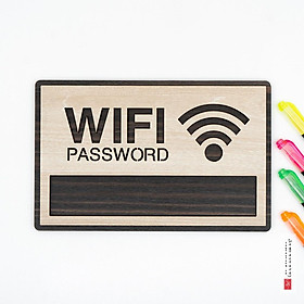 Bảng wifi gỗ dán tường decor trang trí quán SAN-WF03