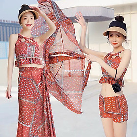 Bộ Bikini 3 Món Có Đệm Ngực Hàng Cao Cấp Sang Chảnh