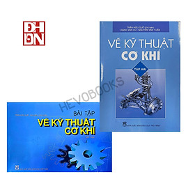 Hình ảnh Combo Sách Vẽ kĩ thuật cơ khí tập 2 + Bài tập