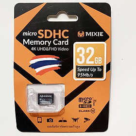 Thẻ Nhớ MicroSD MIXIE 32G Class10 Mixie Box 95Mb/s (tặng kèm đầu đọc thẻ nhớ cao cấp) - hàng nhập khẩu (TẶNG KÈM ĐẦU ĐỌC THẺ NHỚ)