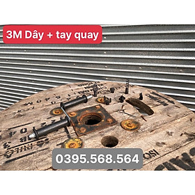 3M dây thông cống + 6 đầu thông+ tay quay ( chuyên để thông tắc bồn cầu , bồn rửa chén , bồn rủa mặt )