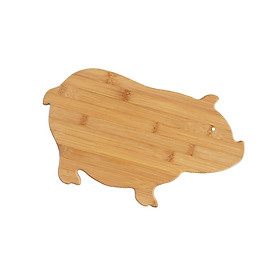 Cutting Board for Kitchen Bamboo Chopping Block for Carving Meat Steak Pizza