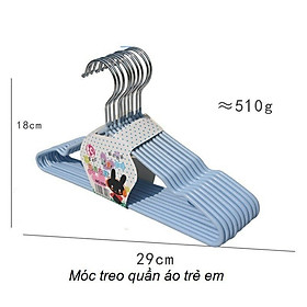 COMBO 10 MÓC TREO QUẦN ÁO BẰNG INOX BỌC NHỰA SILICON BÊN NGOÀI THIẾT KẾ ĐẸP MANG TÍNH THẨM MỸ CAO - MẮC TREO QUẦN ÁO TRONG NHÀ, NGOÀI TRỜI ĐA NĂNG CHỐNG TRƠN TRƯỢT, CHỐNG HAN GỈ