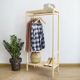 TỦ TREO QUẦN ÁO HÀN QUỐC - SHELF HANGER NATURAL