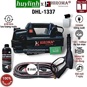 Mua Máy rửa xe áp lực cao chính hãng HIROMA DHL - 1337  model 2020 công suất 2200w  áp lực cực mạnh là dòng máy rửa xe được đa số khách hàng yêu thích và tin chọn