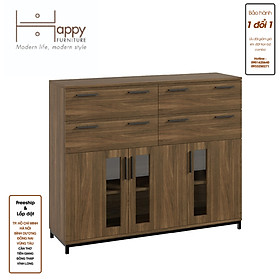 Mua  Happy Home Furniture  LOUIS   Tủ lưu trữ 4 ngăn kéo 3 cửa mở - chân sắt   126cm x 36cm x 104cm ( DxRxC)  THK_060