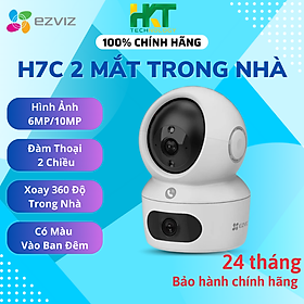Camera Ezviz 2 Mắt 8MP H7C Trong Nhà Xem 2 Màn Hình Cùng Lúc - Hàng chính hãng