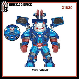 Mô Hình Đồ Chơi Lắp Ráp Bigfig Iron Patriot Siêu Sắc Nét Siêu Anh Hùng X1820