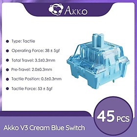 Công tắc thay thế bàn phím cơ AKKO v3 Switch (Cream Blue/Cream Yellow)_Mới, hàng chính hãng