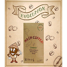 Cà Phê - EVOLUTION COFFEE – 75% Arabica/ 25% Robusta - Pha Máy, Mùi Vị Mạnh Mẽ Thơm, Ngon 250gr