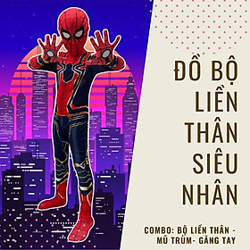 ĐỒ BỘ BÉ TRAI TAY DÀI HÌNH SIÊU NHÂN NHỆN SPIDERMAN TỪ 12-42KG BỘ ĐỒ SIÊU NHÂN LIỀN THÂN