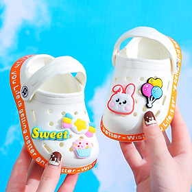 Dép sục cho bé trai và bé gái siêu nhẹ Baby-S, Dép cho bé chống trơn trượt họa tiết xinh xắn – SD7