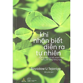 Khi nhận biết diễn ra tự nhiên - Hướng dẫn vun bồi chánh niệm trong đời sống hàng ngày - Chanh