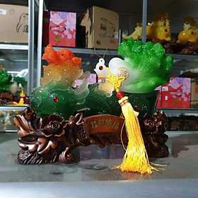 Mua Tỳ hưu phong thủy kéo bắp cải ngang 27 cm cao 25 cm