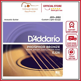 Mua Dây đàn guitar acoustic D Addario EJ26 thích hợp sinh viên  du ca đường phố