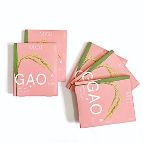 Combo 5 hộp mặt nạ Gạo M.O.I RICE HYDROGEL MASKS Hồ Ngọc Hà (3 Miếng/Hộp)